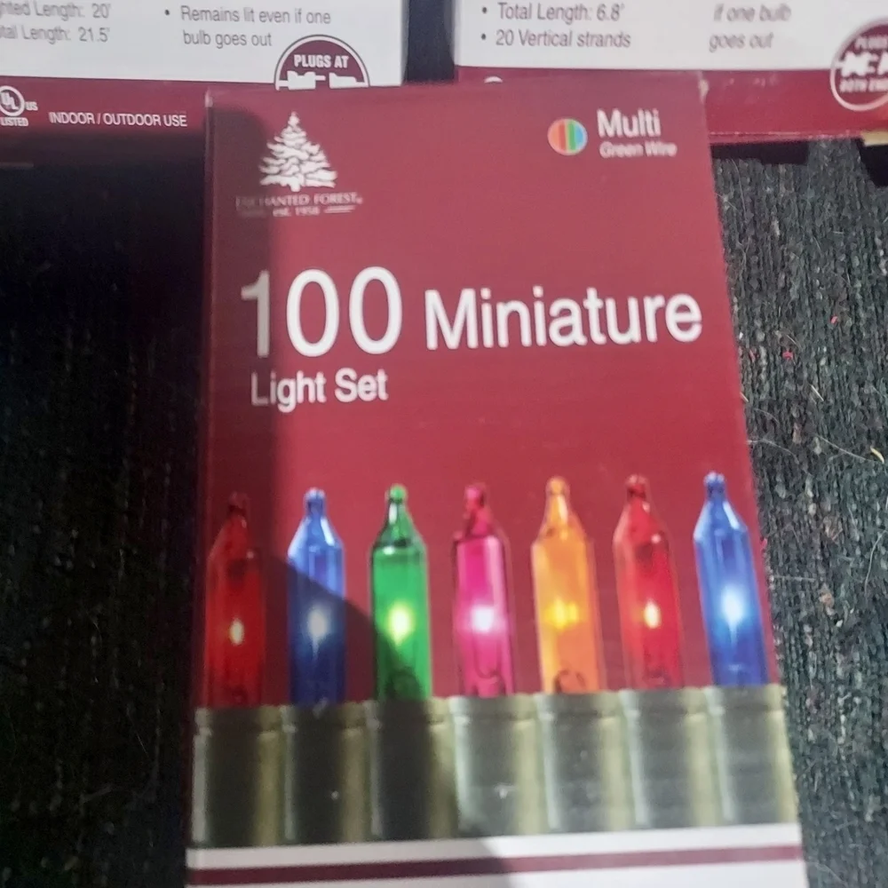 Multi-Color Miniature Light Set by Holiday Time